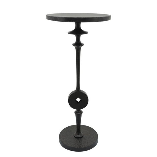 Marble 28" Medallion Detail Side Table