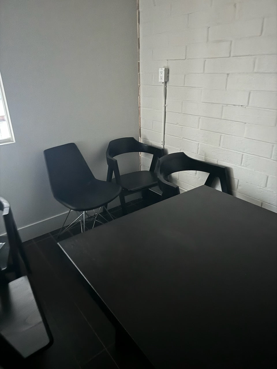 Black Leather Dining/desk chair