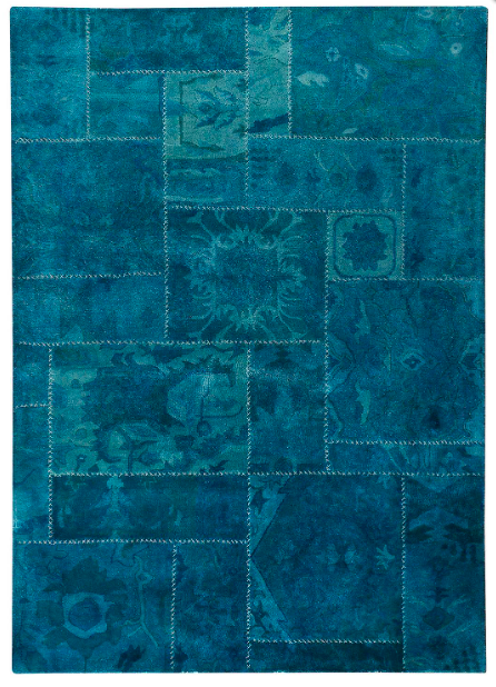 Vintage Patchwork Blue 8' x 10'